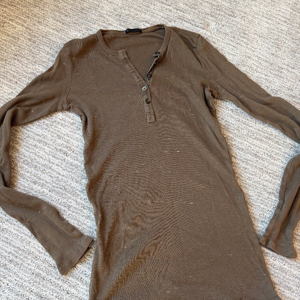 ATM Anthony Thomas Melillo "Destroyed" Ribbed Henley